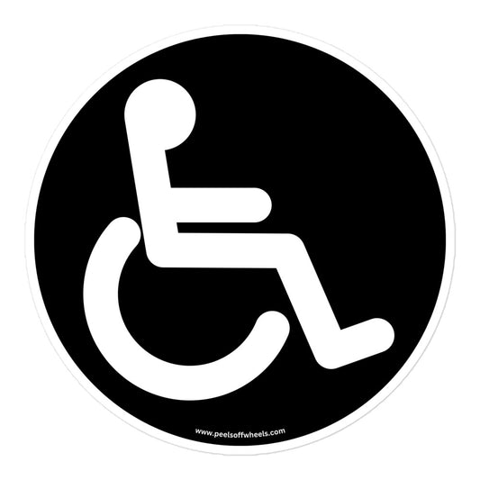 Person on a wheelchair sign